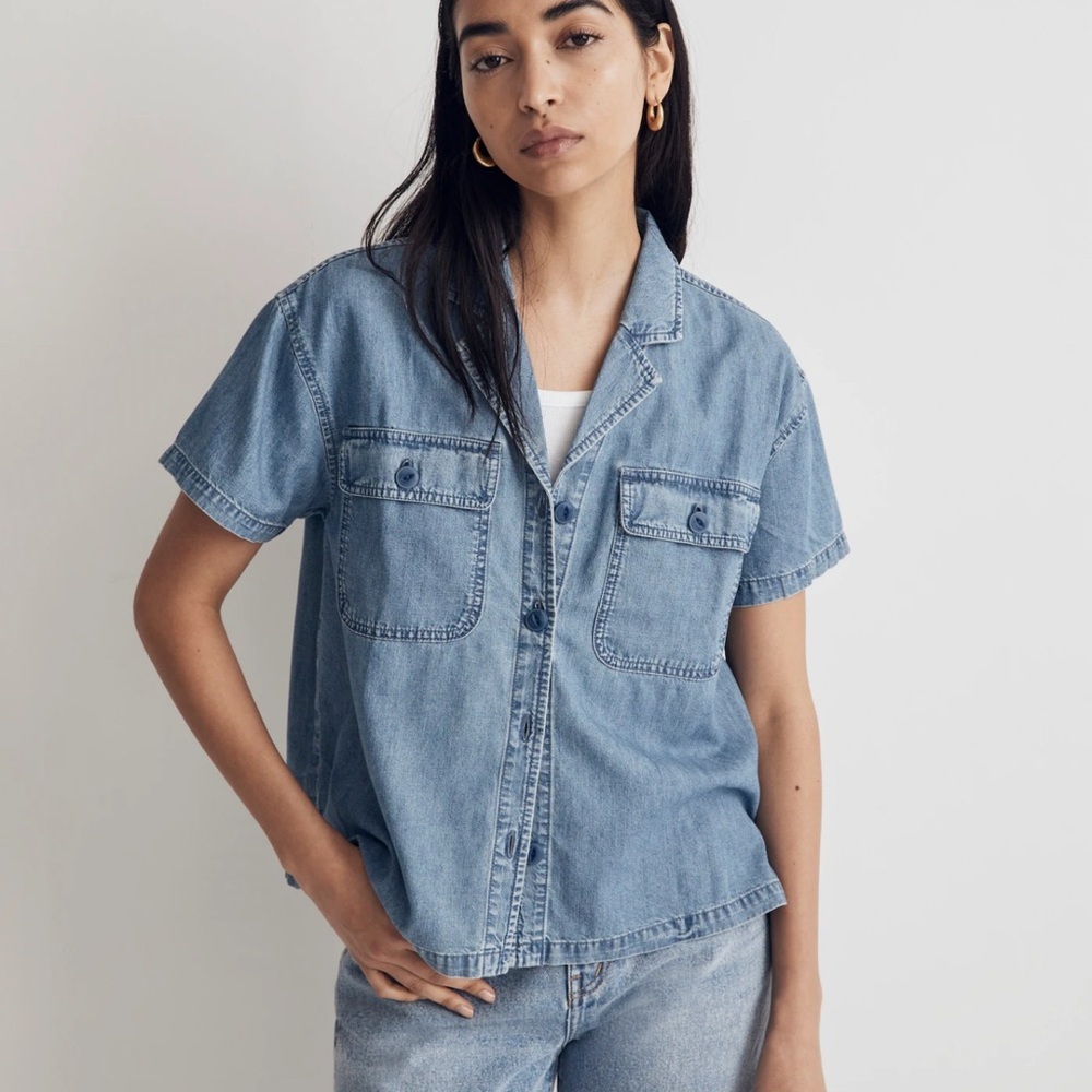 Madewell Blue Denim Shirt xs